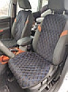 Накидки на сидения Double Romb алькантара комплект - 5