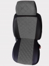 Модельные чехлы на сиденья Ромб Renault Laguna Hatch (IІ) с 2000-07 г экокожа и алькантара - 10