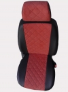 Модельные чехлы на сиденья Ромб Renault Laguna Hatch (IІ) с 2000-07 г экокожа и алькантара - 12