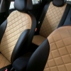 Модельные чехлы на сиденья Ромб Renault Laguna Hatch (IІ) с 2000-07 г экокожа и алькантара - 8